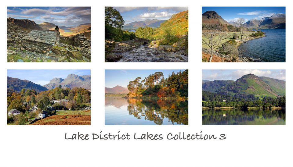 Pack of 6 Lake District greeting cards featuring images of its ...