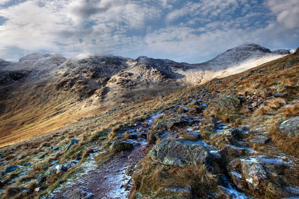 The path to Bowfell and Crinkle Crags by Lake District photographer ...