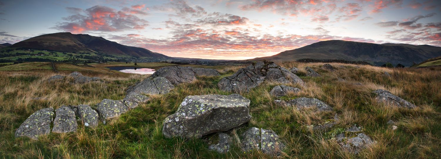 Sunrise over Clough Head and Blencathra by Martin Lawrence Photography