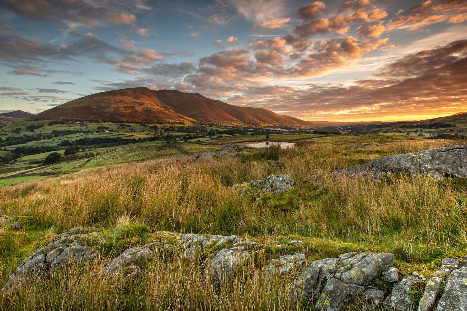 Stunning sunrise over Blencathra by Martin Lawrence Photography