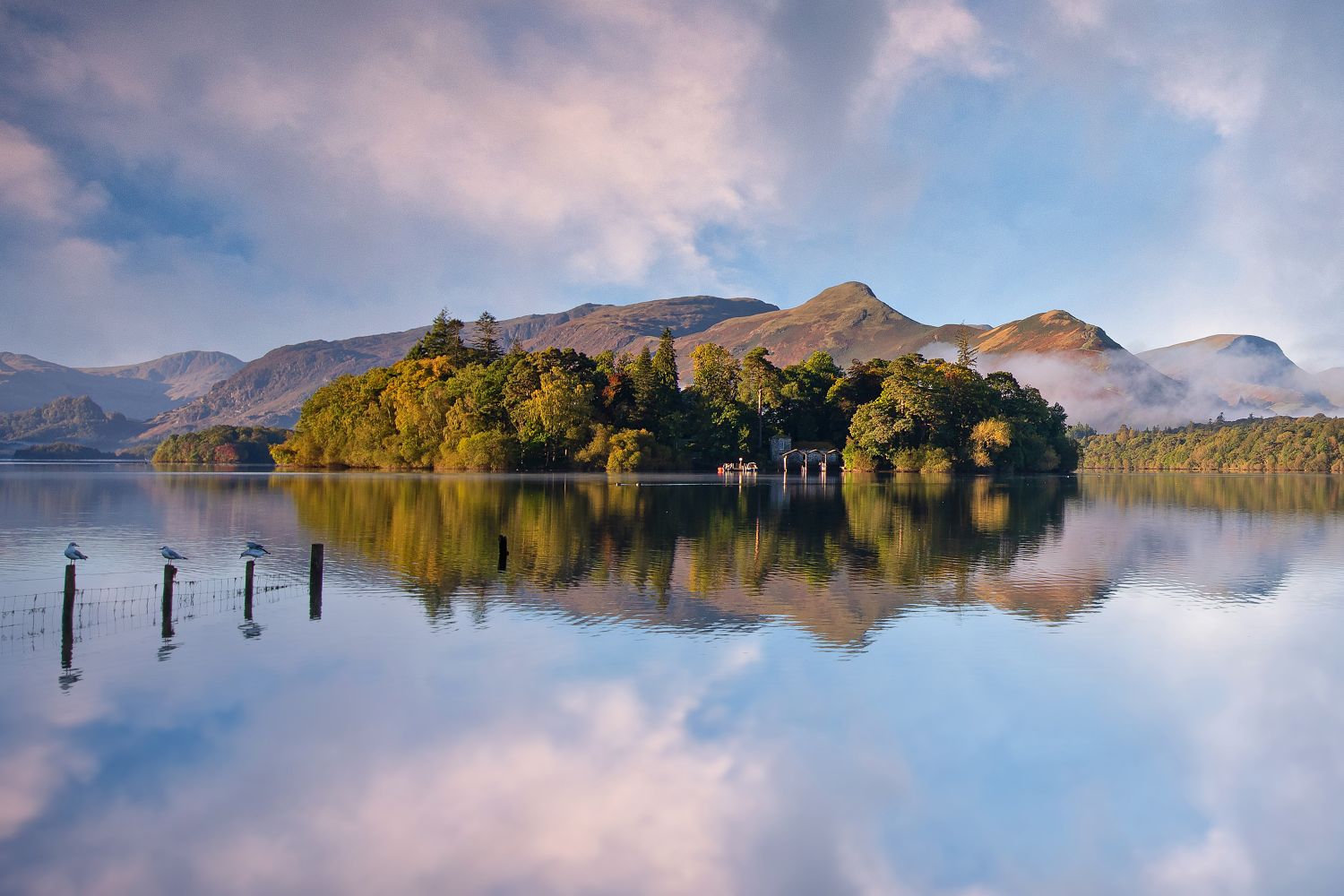 Autumn mist surrounds Catbells by Martin Lawrence Photography