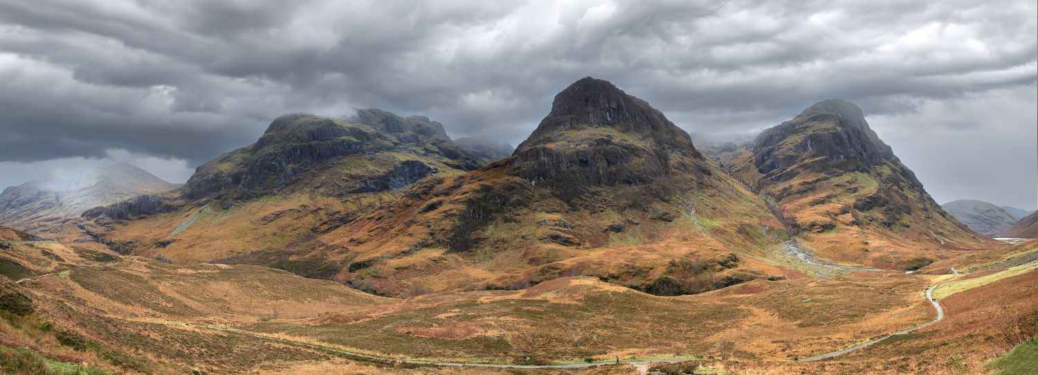 Glencoe Valley and The Three Sisters by Martin Lawrence Photography