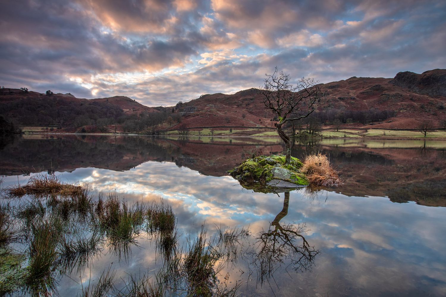 Dawn breaks at Rydal Water by Martin Lawrence Photography