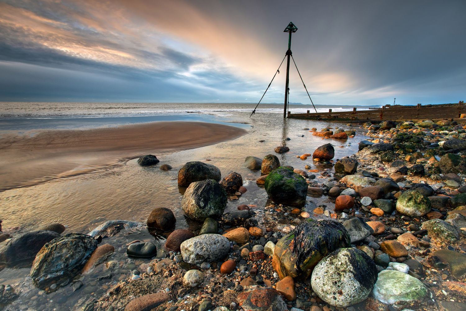 Sunsets over Harrington Shoreline by Martin Lawrence Photography