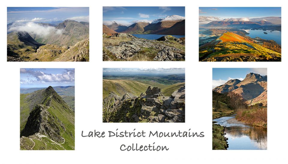 Pack of 6 Lake District greeting cards featuring images of its ...