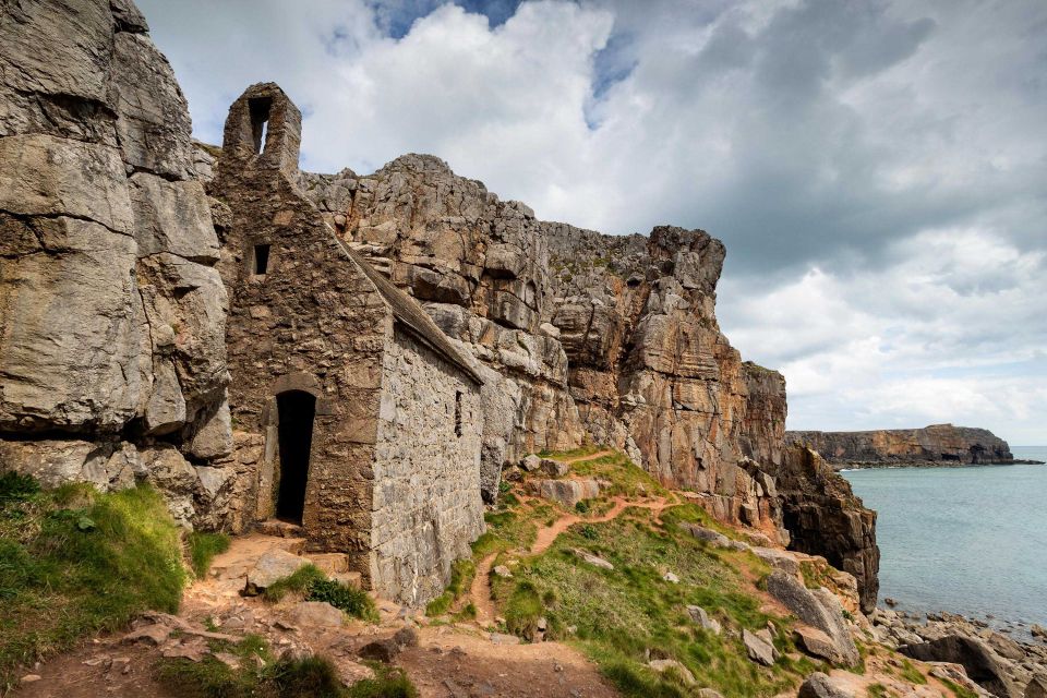 St Govan's Chapel at St Govan's Head, Pembrokeshire